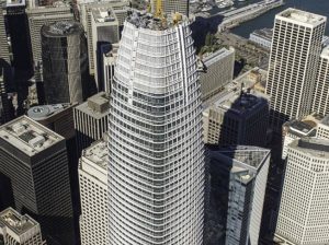 Salesforce Tower, San Francisco, CA, Benson Industrires, Glass facade, skyscraper