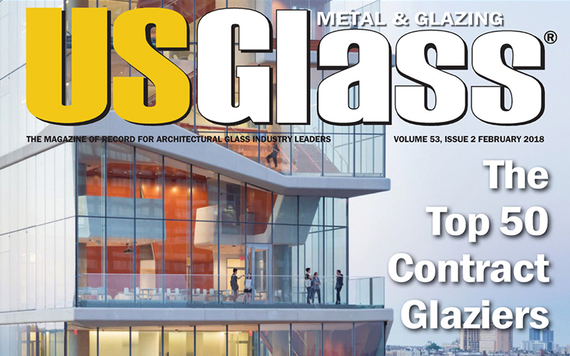 US Glass, Metal and Glazing, Top 50 Contract Glaziers, Benson Industries
