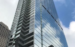 Wilshire Grande, LA, Benson Industries, Glass facade